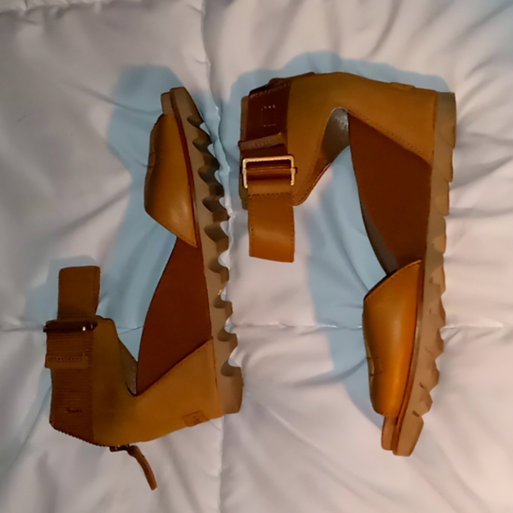 Sorel Open Toe Wedge Sandals